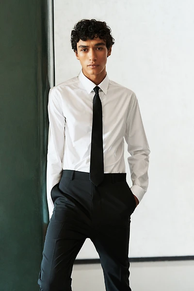 Slim Fit Pima Cotton Shirt