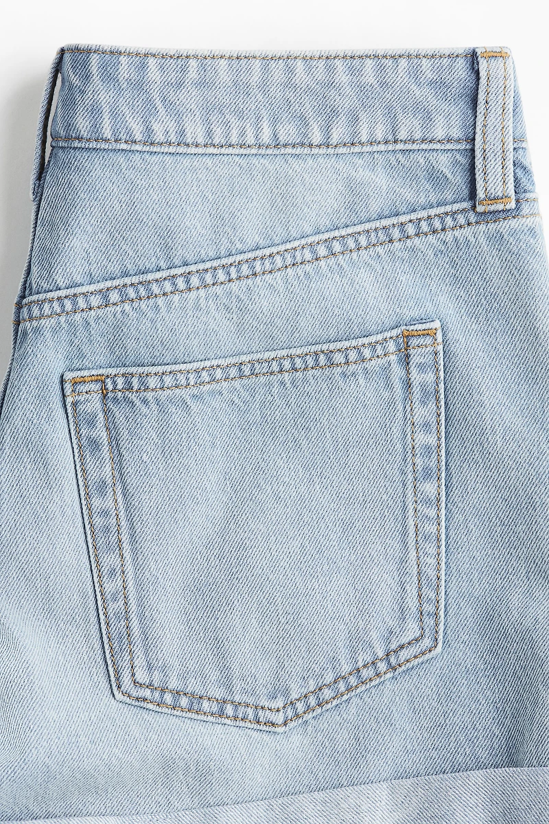 High-Waist Denim Shorts