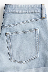 High-Waist Denim Shorts