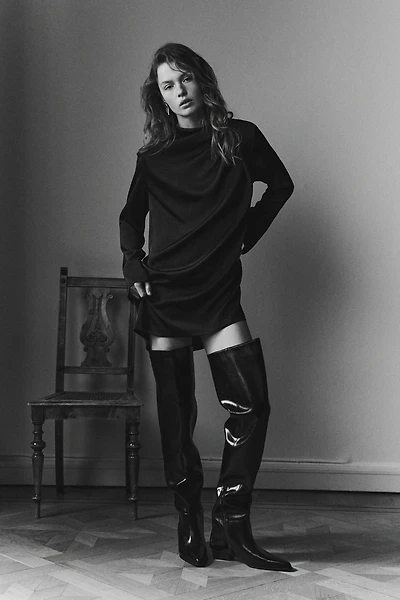 Robe à effet drapé