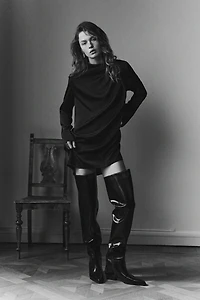 Robe à effet drapé