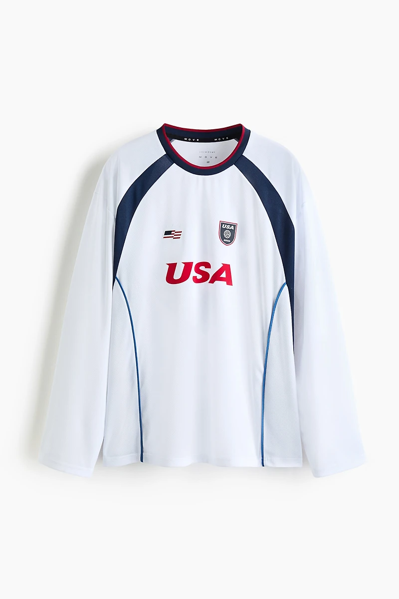 Oversized Printed Soccer Jersey with DryMove™