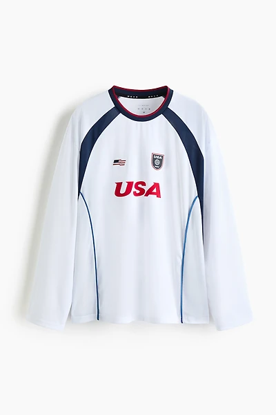 Oversized Printed Soccer Jersey with DryMove™