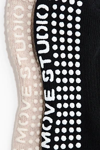 2-Pack Non-Slip Yoga Socks