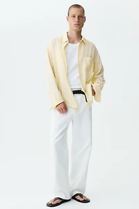 Relaxed-Fit Linen-Blend Shirt
