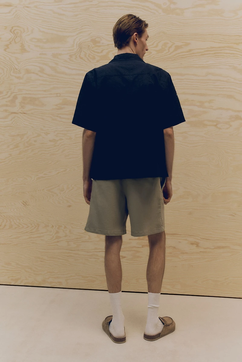 Relaxed-Fit Linen-Blend Shorts