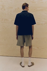 Relaxed-Fit Linen-Blend Shorts