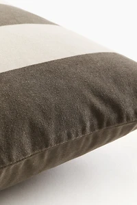 Striped Velvet Cushion Cover