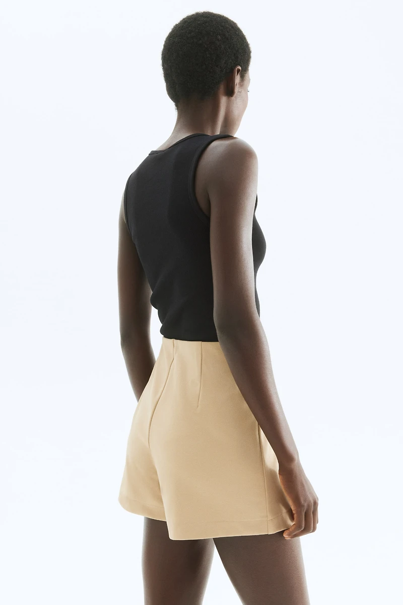 Button-Front Skort
