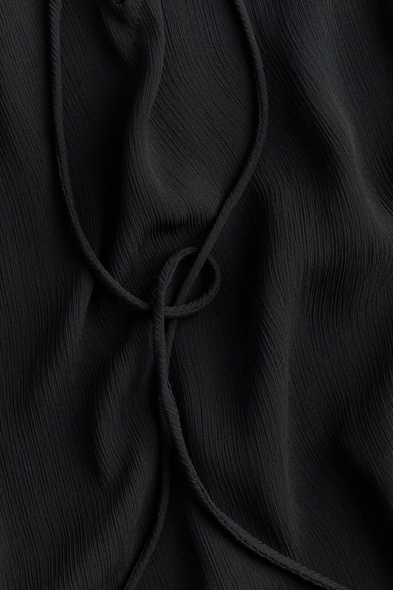 Blouse en mousseline froissée