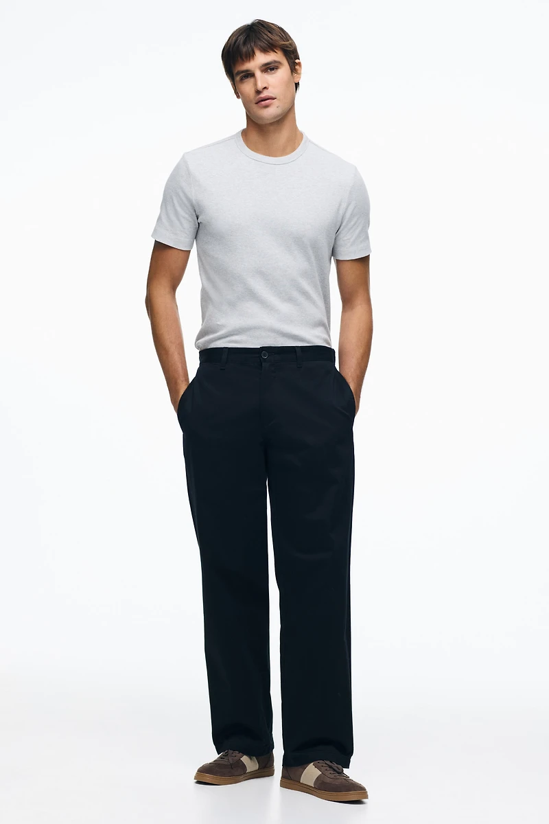 Slim-Fit Ribbed T-Shirt