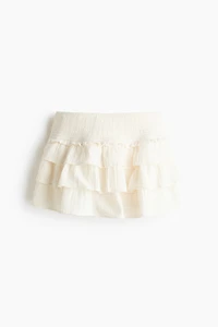 Tiered Viscose Mini Skirt