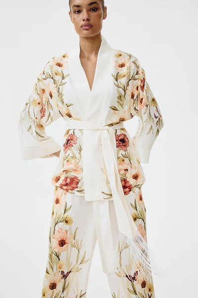 Oversized Tie-Belt Jacket