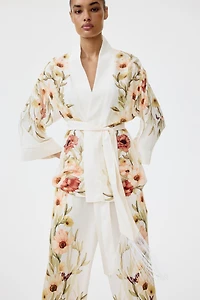 Oversized Tie-Belt Jacket