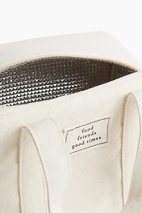 Cotton Canvas Lunch Cooler Bag