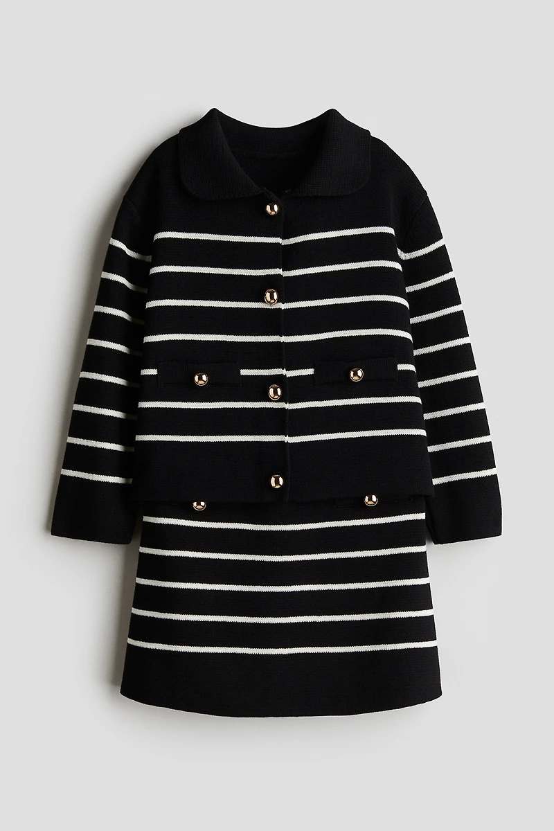 Ensemble 2 pièces en fin tricot