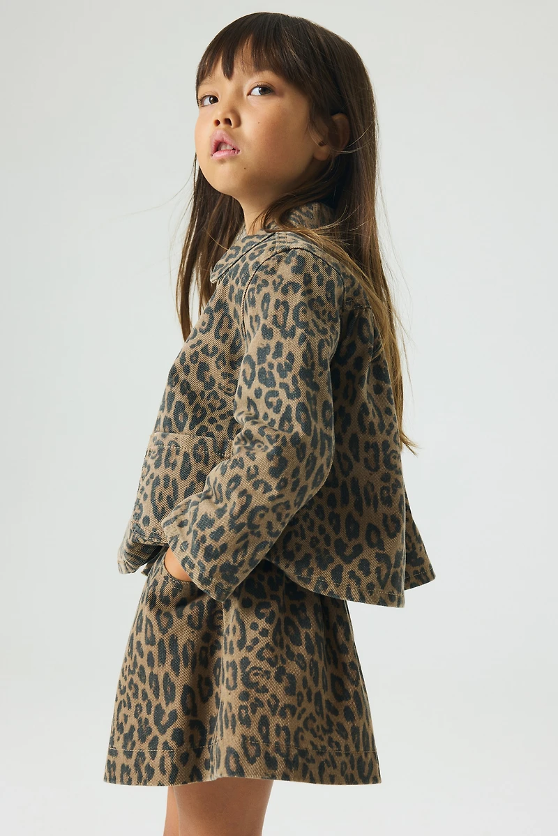 Jupe taille froncée en denim