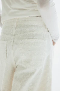 Textured Twill Bermuda Shorts