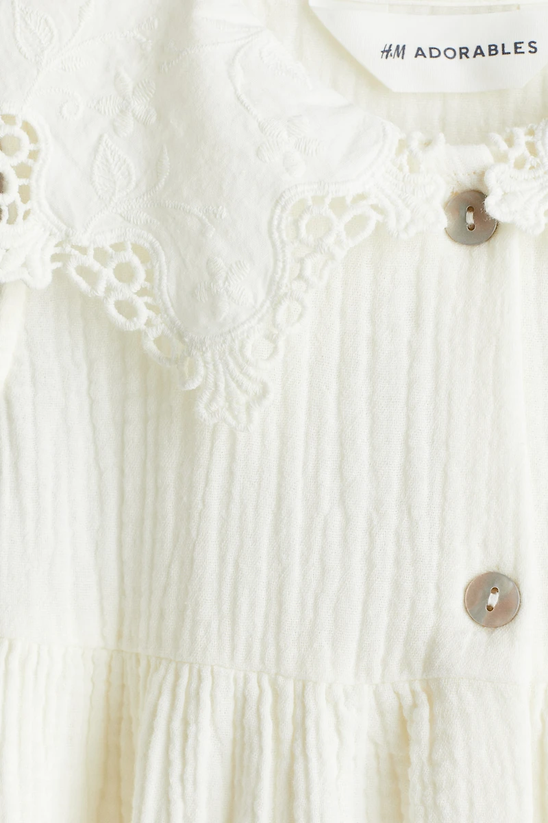 Muslin Dress with Collar