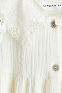 Muslin Dress with Collar