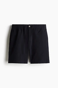 Short coupe décontracté en crépon de coton