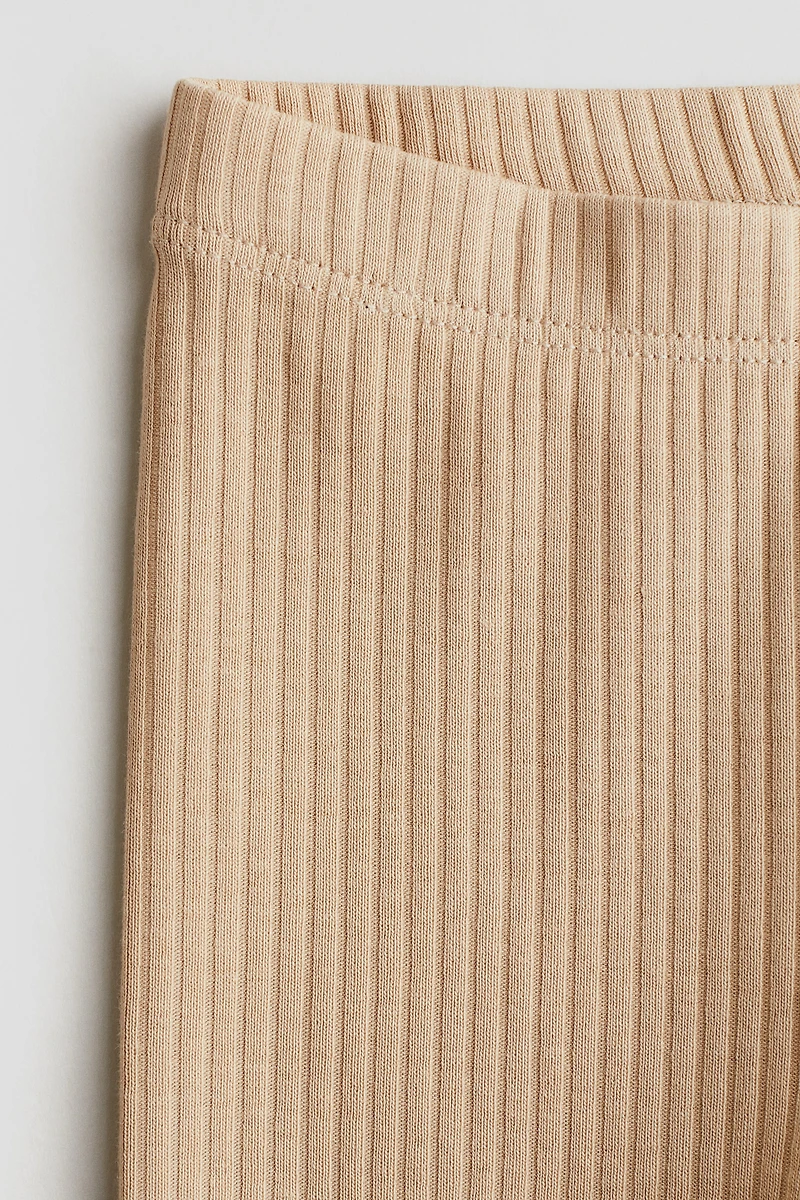 Legging en coton côtelé