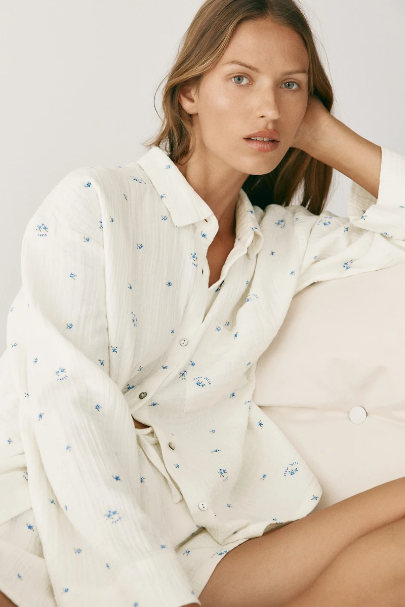 Pajama Shirt and Shorts
