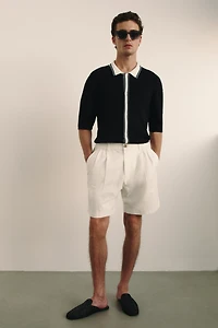 Relaxed-Fit Linen-Blend Shorts