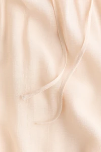 Balloon-Leg Pants with Drawstring