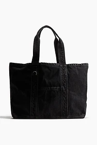 Washed-Look Denim Shopper