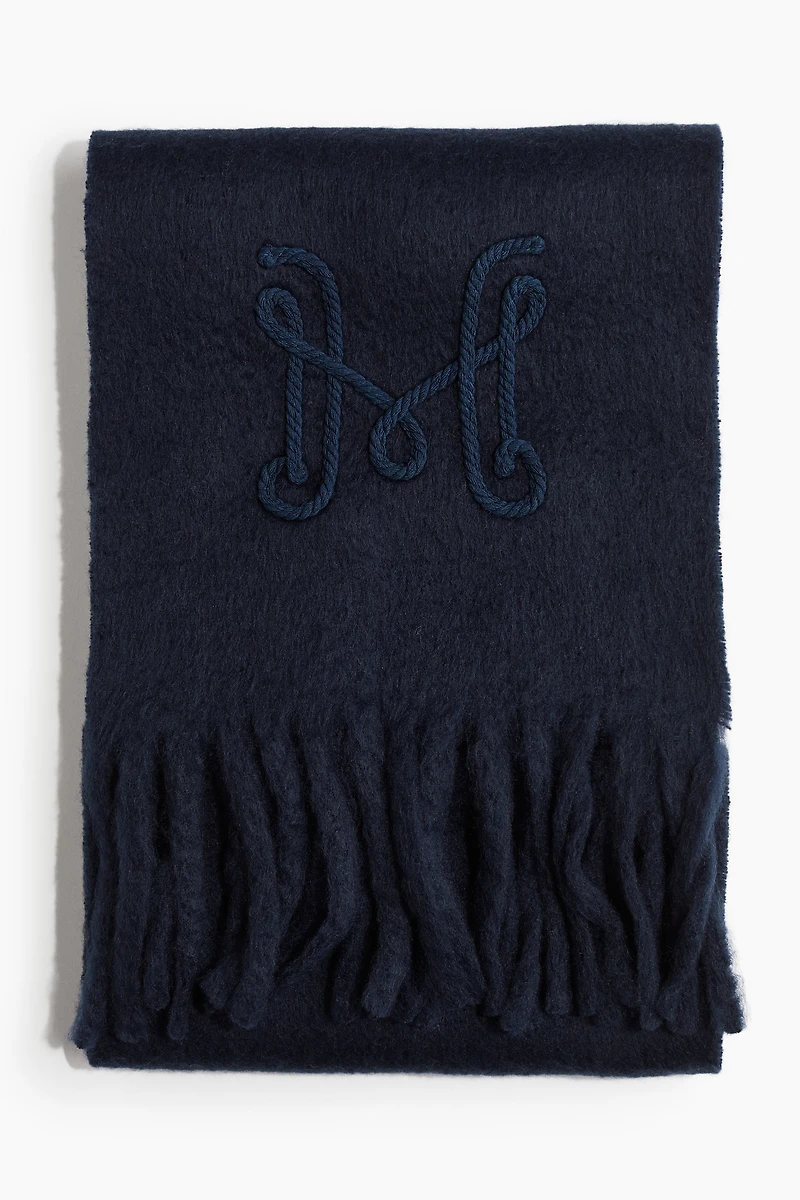 Embroidery-Detail Scarf