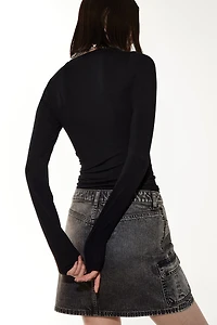 Long-sleeved Jersey Top