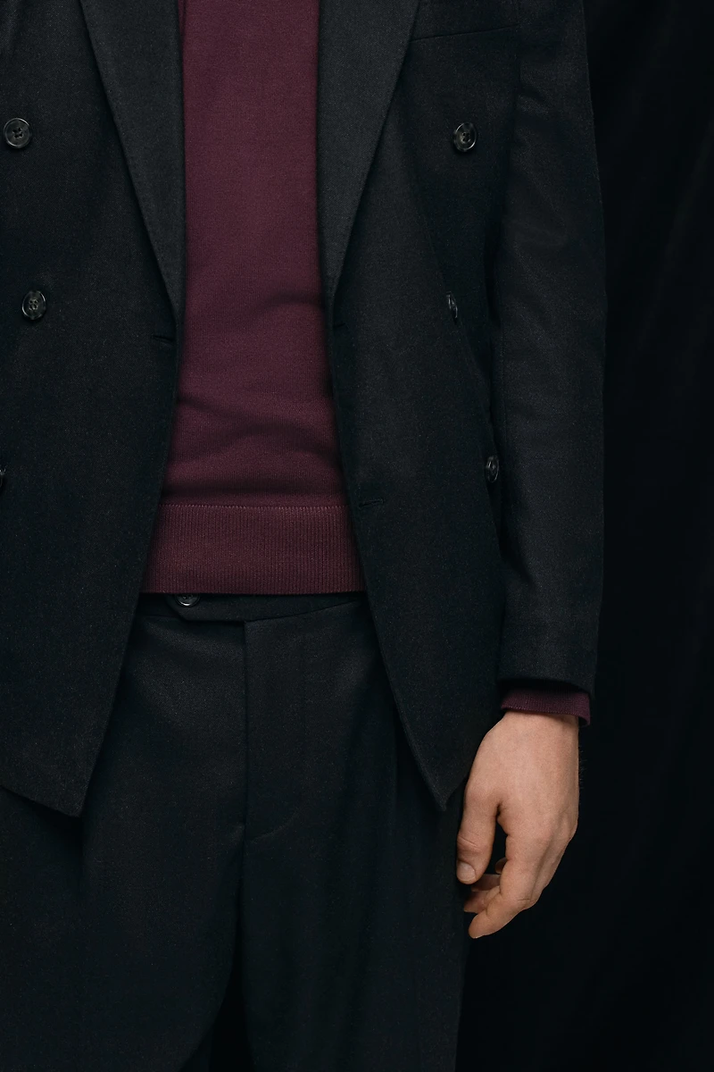 Regular-Fit Double-Breasted Jacket