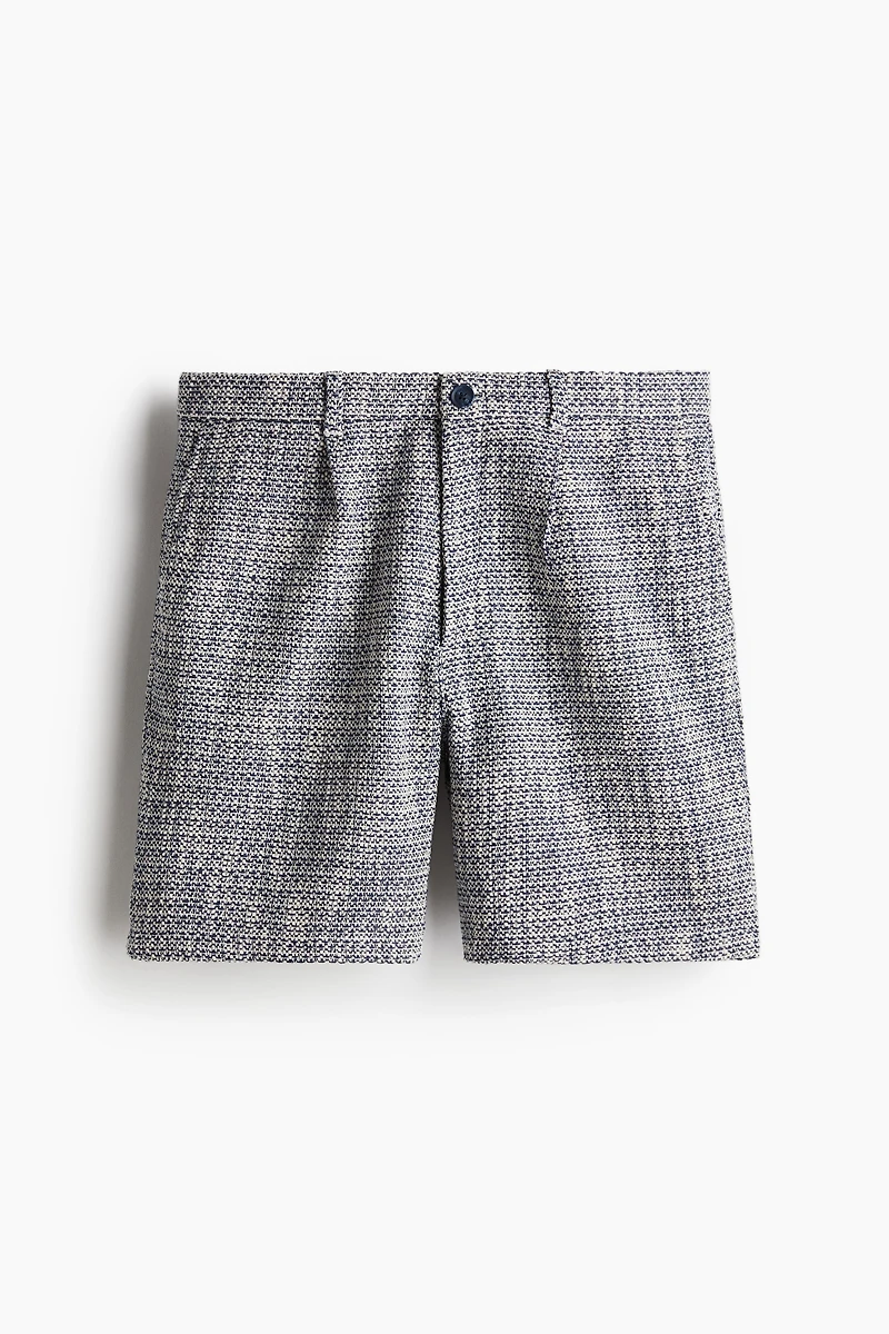 Relaxed Fit Textured Shorts