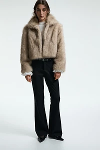 Cropped Fluffy Jacket
