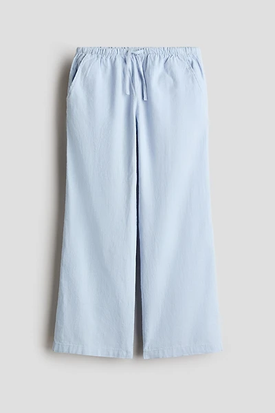 Linen-Blend Pants