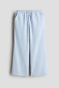 Linen-Blend Pants