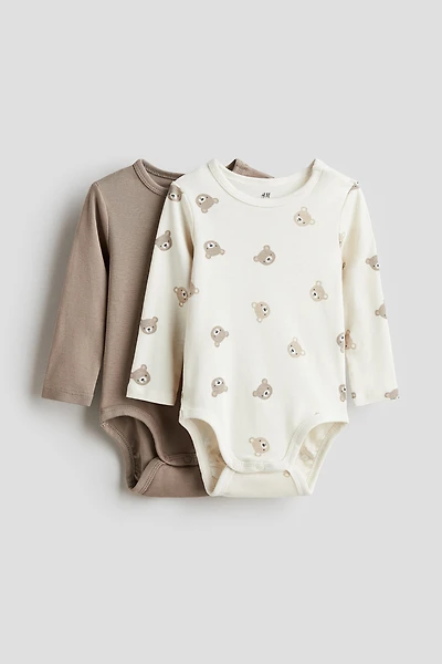 2-pack Long-sleeved Bodysuits
