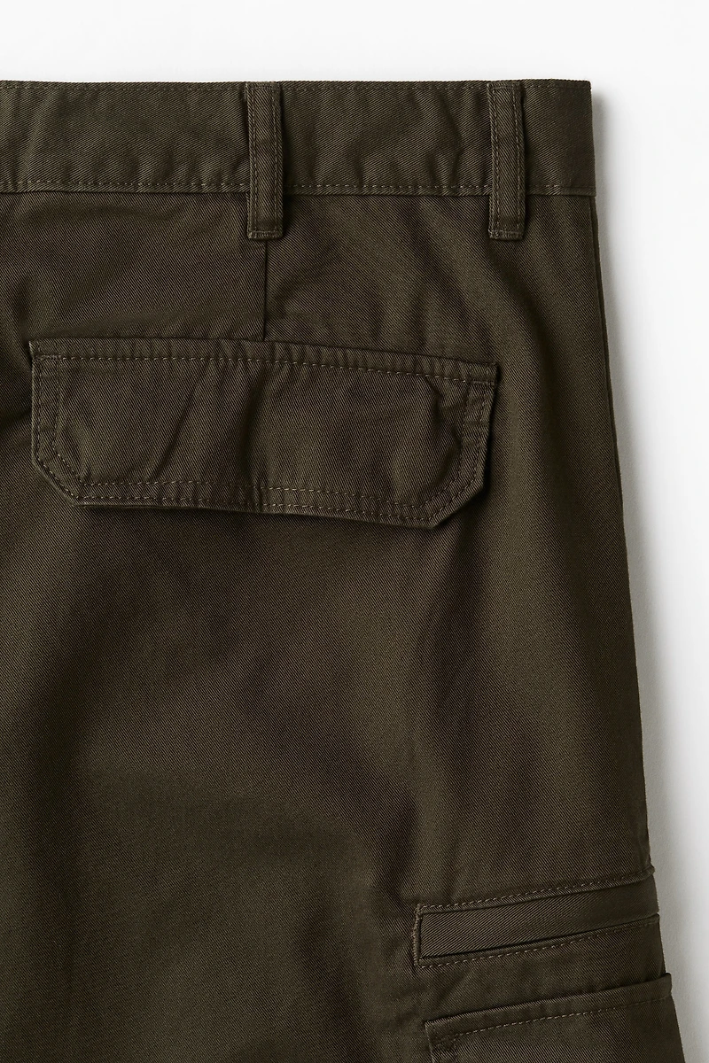Regular-Fit Twill Cargo Pants