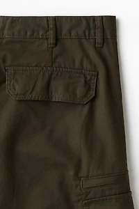 Regular-Fit Twill Cargo Pants
