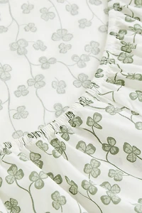 Patterned Cotton Fitted Sheet