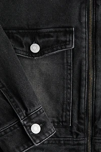 Veste à fermeture éclair en denim