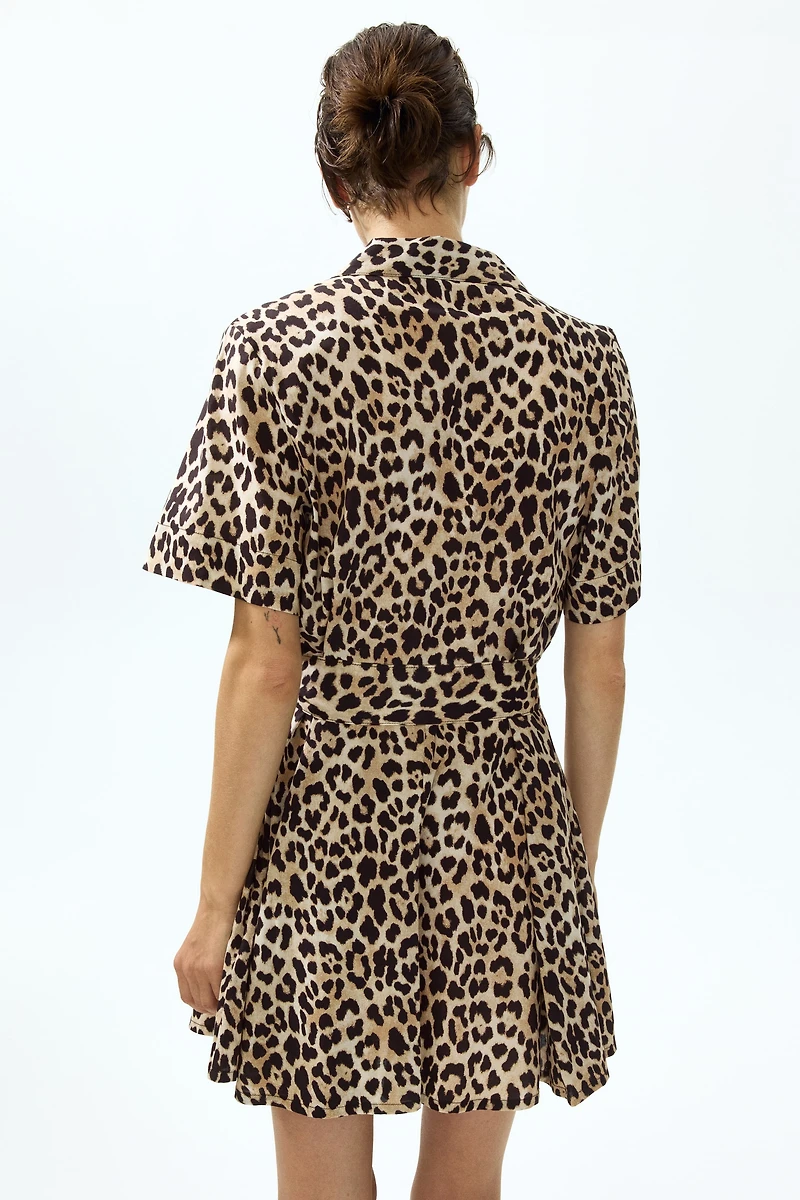 Tie-Belt Shirt Dress