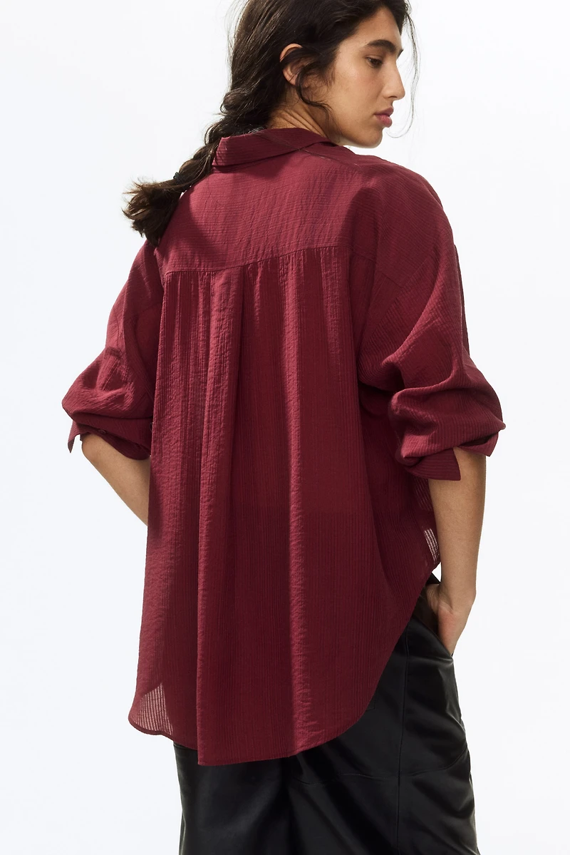 Oversized Crinkled Shirt