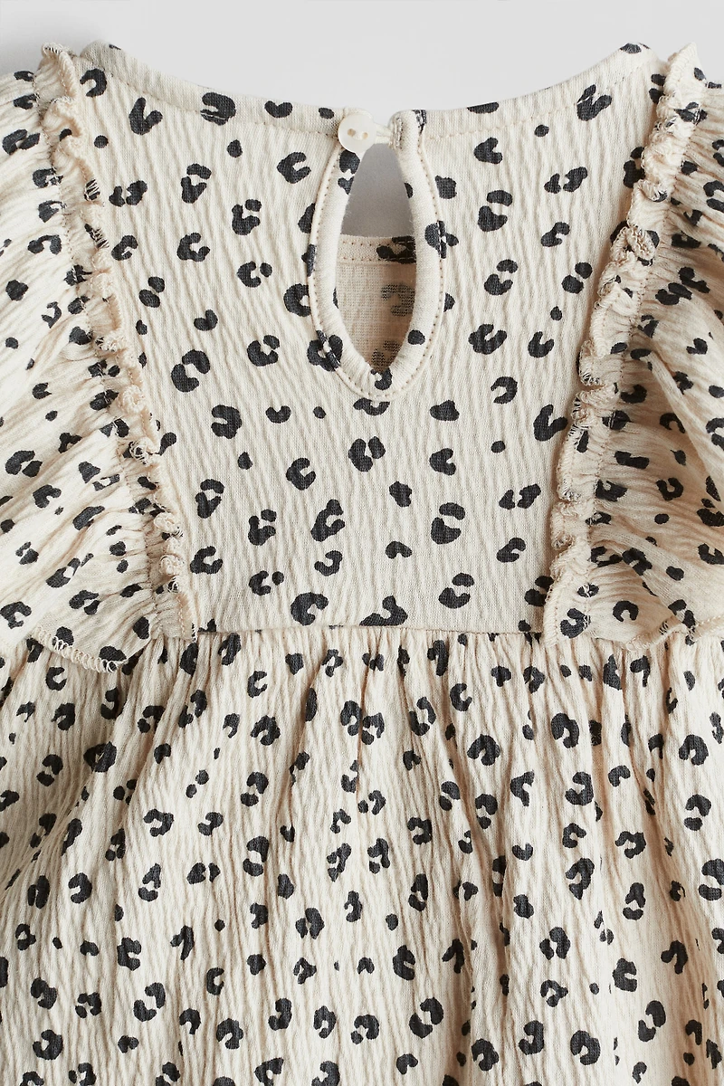 Crinkled Cotton Dress