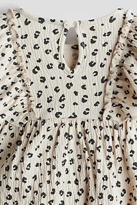 Crinkled Cotton Dress