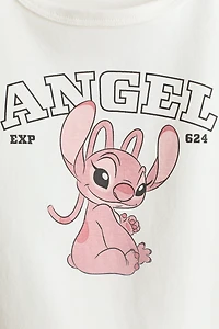 Cotton Top with Printed Motif