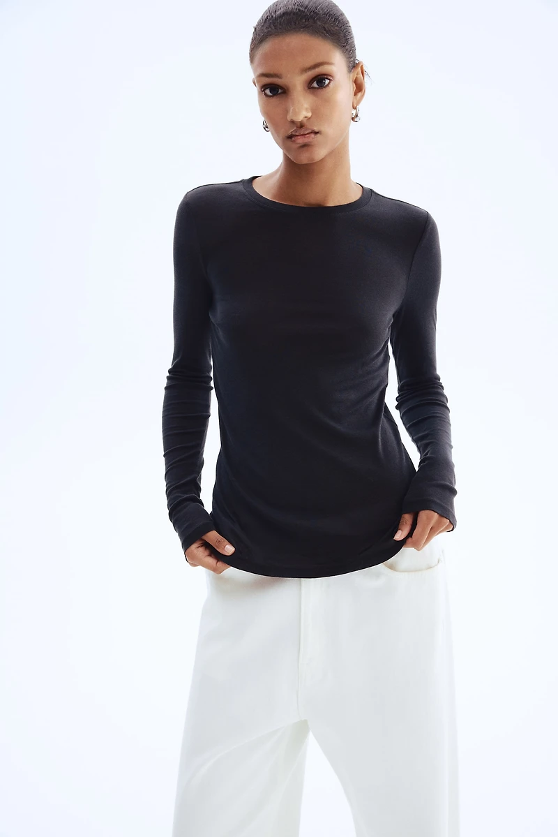 Pima Cotton Jersey Top