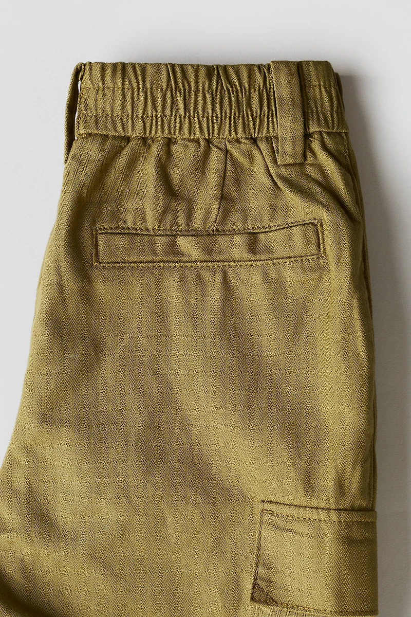 Twill Cargo Joggers