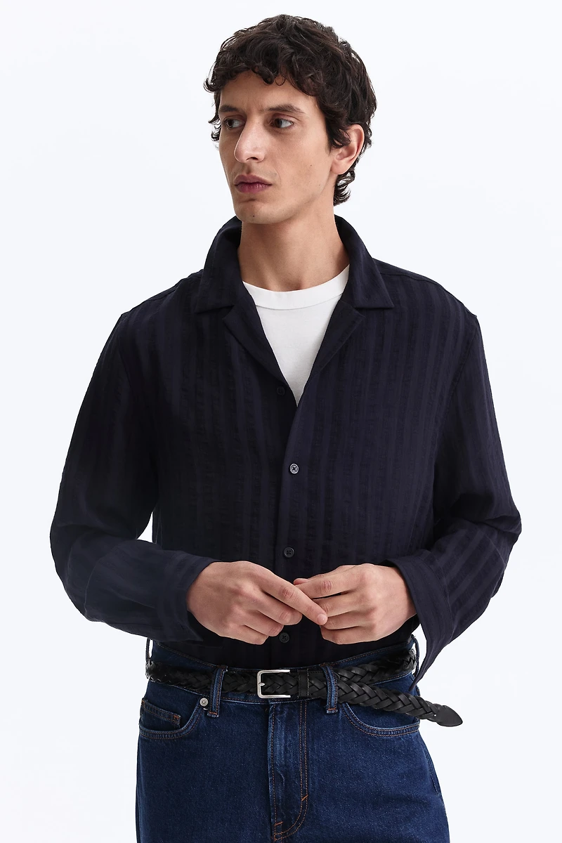 Regular-Fit Long-Sleeved Resort Shirt